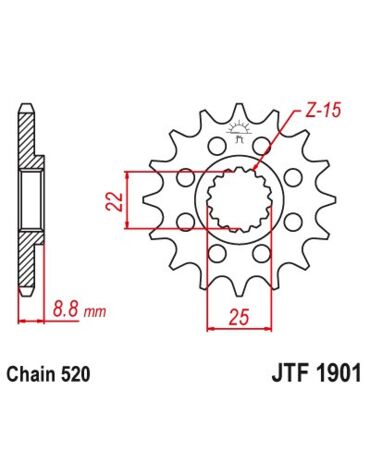 Звезда ведущая JTF1901.12