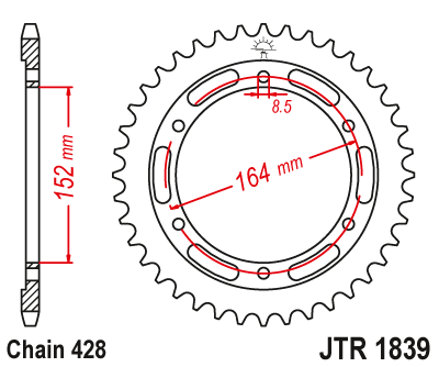 Звезда ведомая JTR1839 55 - фото 1