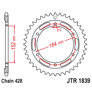 Звезда ведомая JTR1839 55 - миниатюра 1