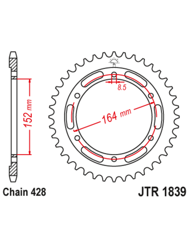 Звезда ведомая JTR1839 55