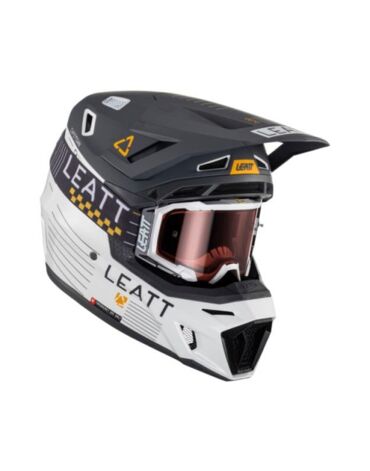 Leatt Кроссовый шлем 8.5 V23 Metallic Черно белый