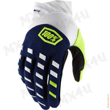 Мотоперчатки Airmatic Glove Navy White сине белые - миниатюра 1