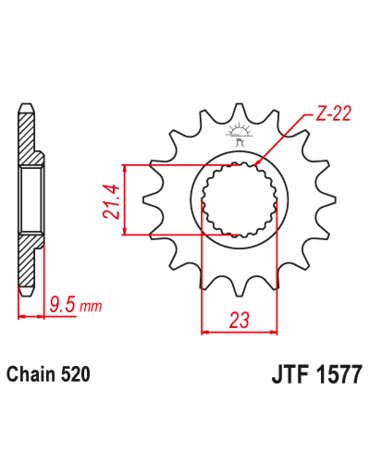 Звезда ведущая JTF1577 15