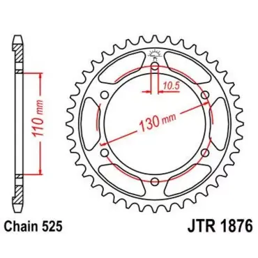 Звезда ведомая JTR1876 - миниатюра 1
