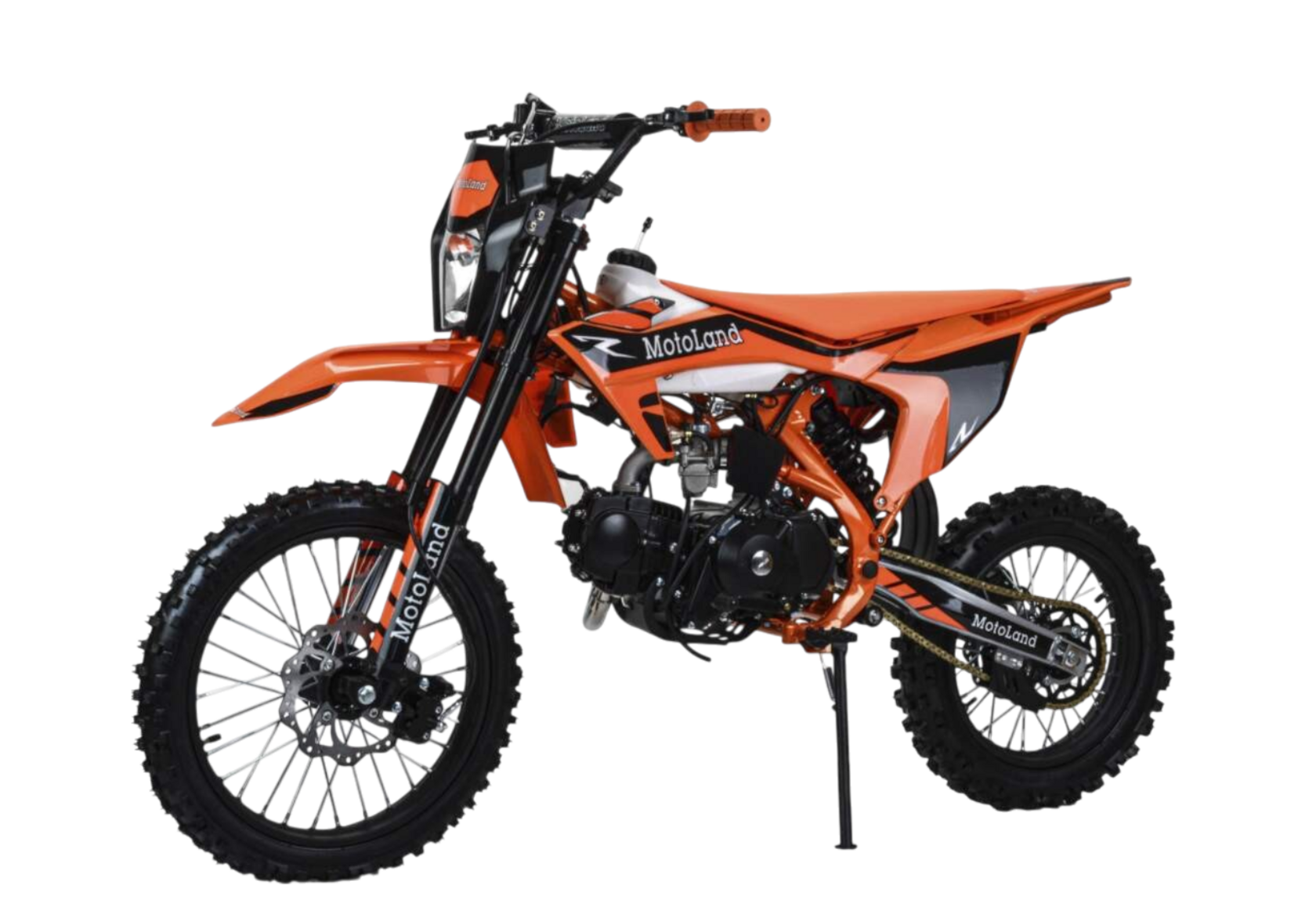 Питбайк Motoland 125 SX 125 E 17 14 оранжевый - фото 3