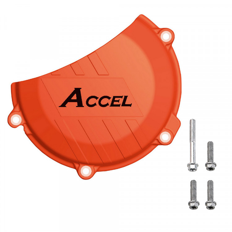 Пластиковая защита крышки сцепления ACCEL KTM SX f 450 16 22 EXC 450 500 17 23 Оранжевая