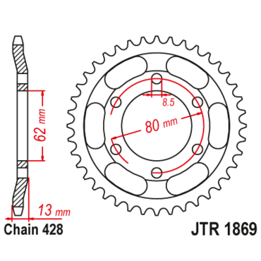 Звезда ведомая JTR1869.45 - миниатюра 1