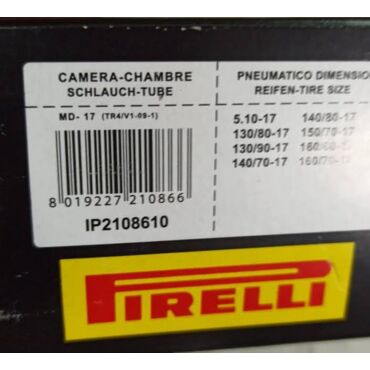 Pirelli камера R17 130 80 - 130 90 - 140 70 - 140 80 - 150 70 - 160 60 MD17 2108610  (V1 09 1) - миниатюра 1