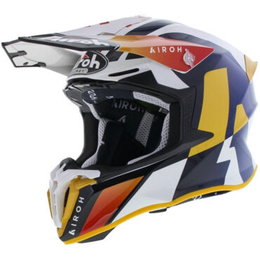 Шлем AIROH Twist 2.0 Lift White Blue (Глянцевый) - миниатюра 2