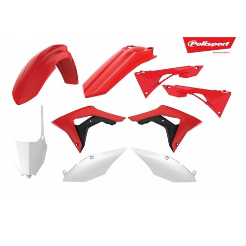 Комплект пластика Honda CRF250R (2018 2021), CRF450R (2017 2020), Красный черный - фото 1