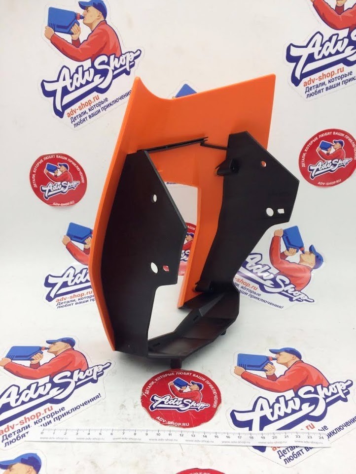 KTM HEAD LIGHT MASK ORANGE маска фары ( цвет оранж ) 690 SMC 08 17 / ENDURO R 09 18 ( 7650800100004 ) - фото 1