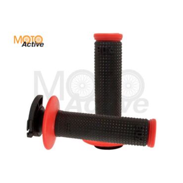 Грипсы кросс Progrip 708 149 черно красные 7 различных крепежей тросика - миниатюра 1