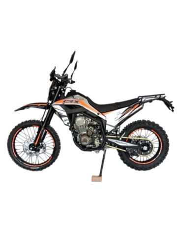 Мотоцикл эндуро Мотоцикл Regulmoto CR X (6 передач, баланс. вал) ПТС Черный Оранжевый