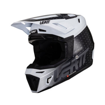 Leatt Мотошлем Moto 8.5 Kit Black White (2024) - миниатюра 2