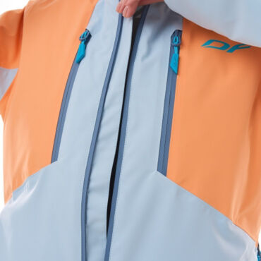 Dragonfly Куртка горнолыжная утепленная Gravity Woman 2025 Mock Orange Light Blue - миниатюра 4