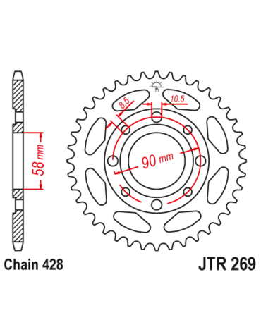 Звезда ведомая JTR269 38