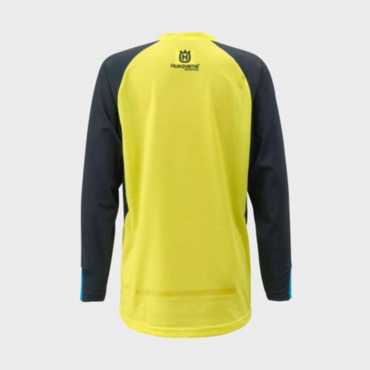 Мотоджерси подростковая Husqvarna Railed Edrive Jersey, blue yellow (YM, Детская Кросс эндуро) - миниатюра 1