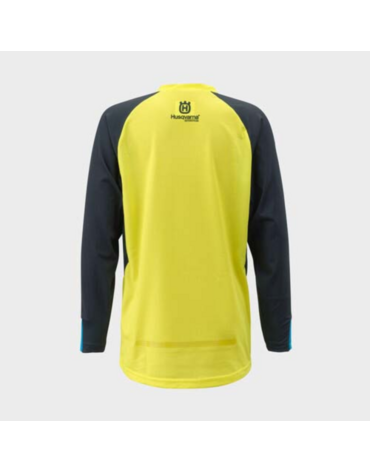 Мотоджерси подростковая Husqvarna Railed Edrive Jersey, blue yellow (YM, Детская Кросс эндуро)