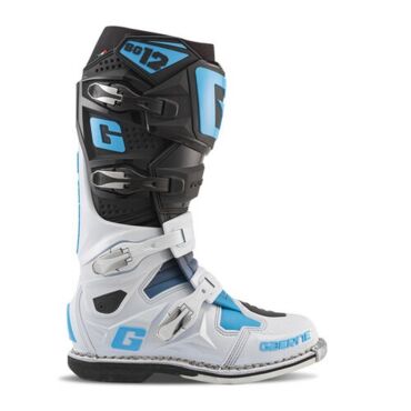 Мотоботы GAERNE SG 12, Black White Carolina Blue (Limited Edition) - миниатюра 1