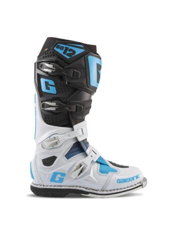 Мотоботы GAERNE SG 12, Black White Carolina Blue (Limited Edition)