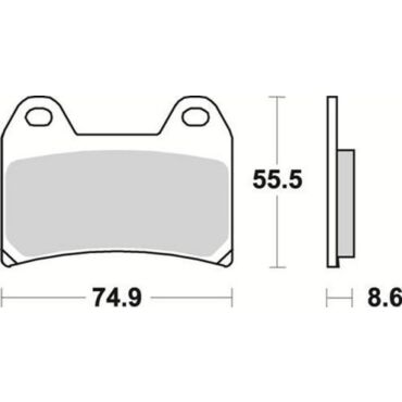 Комплект тормозных колодок Braking под мотоциклы Moto Guzzi. Vor, KTM, Ducati - миниатюра 1