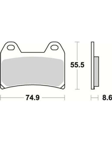 Комплект тормозных колодок Braking под мотоциклы Moto Guzzi. Vor, KTM, Ducati