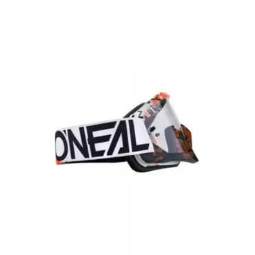 Oneal Маска кроссовая B 10 Pixel Orange White Clear - миниатюра 1