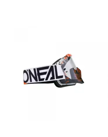 Oneal Маска кроссовая B 10 Pixel Orange White Clear