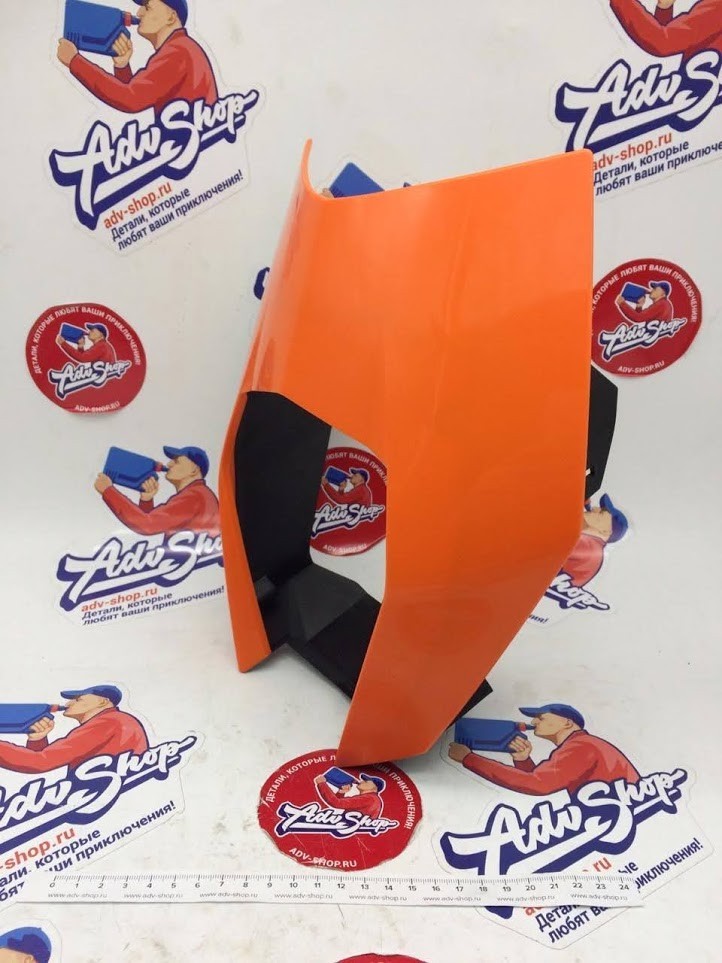 KTM HEAD LIGHT MASK ORANGE маска фары ( цвет оранж ) 690 SMC 08 17 / ENDURO R 09 18 ( 7650800100004 ) - фото 2