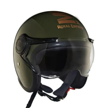 Шлем Royal Enfield OP MLG (SV) GL GREEN JET XL 62 - миниатюра 1