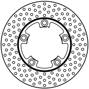 Диск тормозной задний Suzuki GSX R600 97 00, TL1000 97 02, GSX R1100 86 88 - миниатюра 1