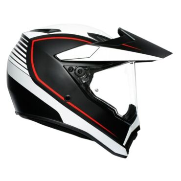AGV Шлем AX9 E2206 V26 Pacific Road Matt Black White Red - миниатюра 2
