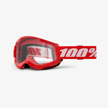 Очки 100% Strata 2 Goggle Red / Clear Lens - миниатюра 1