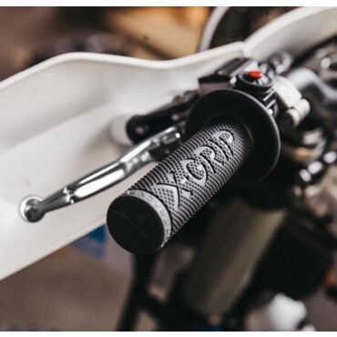 Грипсы X GRIP Lock On серые c закрытым торцом - миниатюра 5