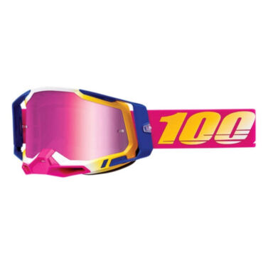 100% Очки Racecraft 2 Goggle Mission Mirror Pink Lens - миниатюра 1