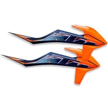 Комплект спойлеров бака оранжевых с графикой KTM EXC EXC F 2022 - миниатюра 1