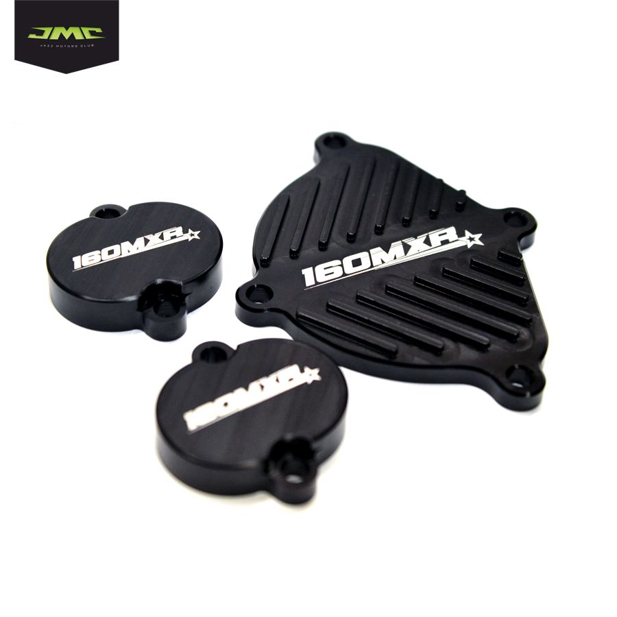 Крышки клап. мех ма и ГРМ CNC Black анод комплект 2v MXR - фото 1