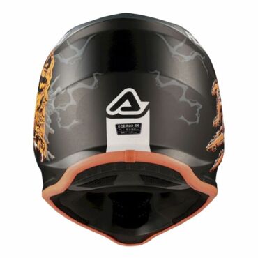 Acerbis Шлем детский Profile Junior Nero Arancio - миниатюра 2