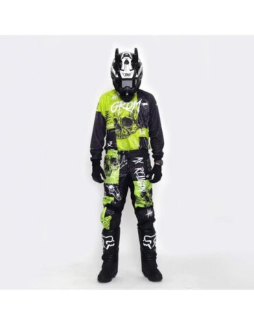 Grom Штаны кроссовые MX Religion lime