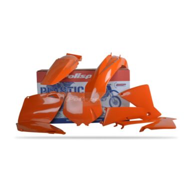 Комплект пластика оранжевого KTM SX SX F125 525 01 02; EXC EXC F125 525 02 03 - миниатюра 1