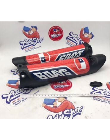 KTM Fork protector kit SixDays 19 защита вилки черная SX SXF 15-> EXC EXCF 16-> ( 7770109410030C )
