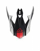 Козырек Acerbis для шлема X TRACK white red - миниатюра 1