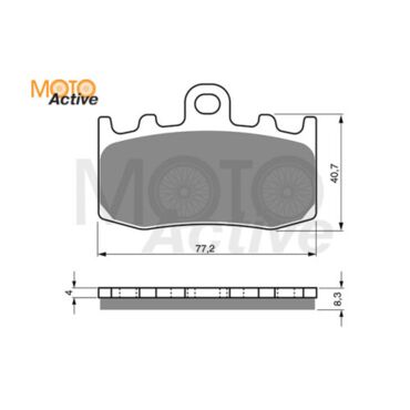 Тормозные колодки GOLD FREN Sintered S3 196 - миниатюра 1