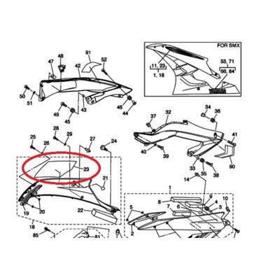 Наклейка Yamaha R6 2006, 2C0 28392 20 00 - миниатюра 1