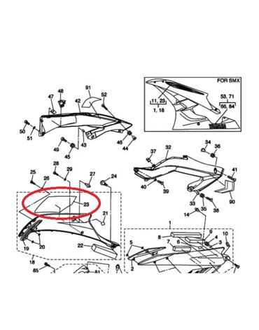 Наклейка Yamaha R6 2006, 2C0 28392 20 00