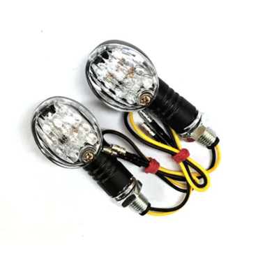 Поворотники LED CH 1019 светодиодные для мотоцикла черные - миниатюра 1