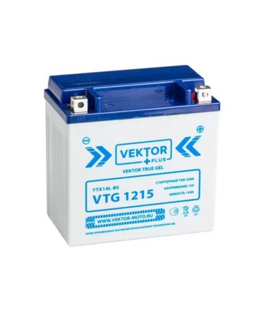АКБ VEKTOR VTG 1215 YTX14L BS (149 х 87 х 144) 15Ач (EPS1215)