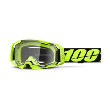 100% Очки Armatic Neon Yellow Clear - миниатюра 1