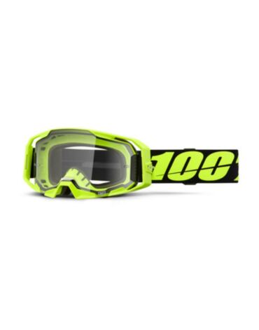 100% Очки Armatic Neon Yellow Clear
