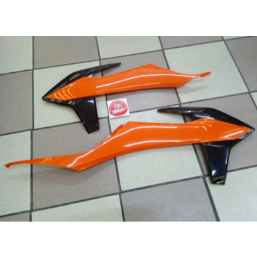 Acerbis спойлер радиатора оранжевый черный 125 500 SX19 22 / EXC 20 23 // 0023500.209 - миниатюра 3